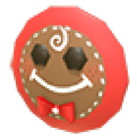 Gingerbread Face Flying Disc