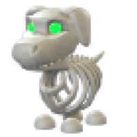 Halloween White Skeleton Dog